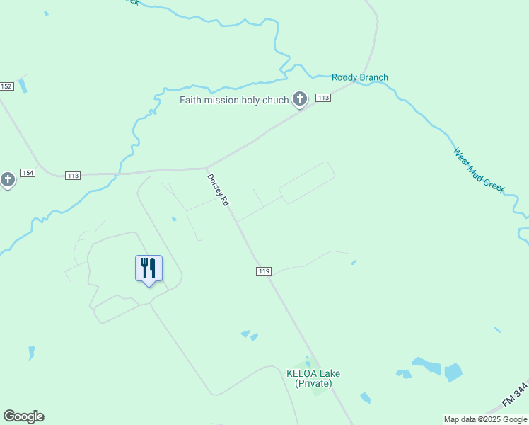 map of restaurants, bars, coffee shops, grocery stores, and more near 21124 Freedom Lane in Tyler