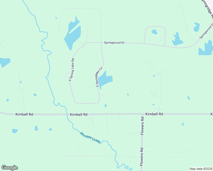 map of restaurants, bars, coffee shops, grocery stores, and more near 830 Springlake Drive in Terry