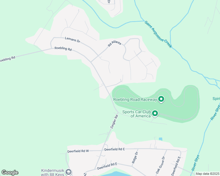 map of restaurants, bars, coffee shops, grocery stores, and more near 765 Roebling Road in Bloomingdale