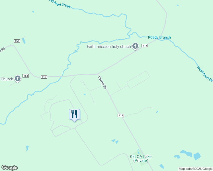 map of restaurants, bars, coffee shops, grocery stores, and more near 21179 County Road 119 in Tyler