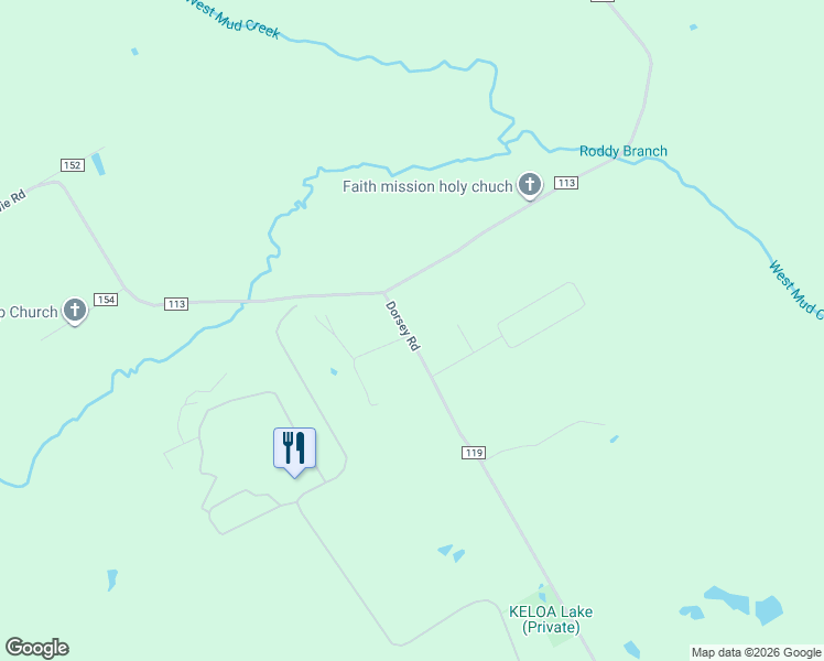 map of restaurants, bars, coffee shops, grocery stores, and more near 21179 County Road 119 in Tyler
