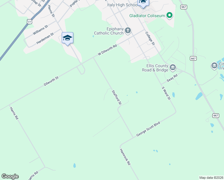 map of restaurants, bars, coffee shops, grocery stores, and more near 820 Stafford Street in Italy