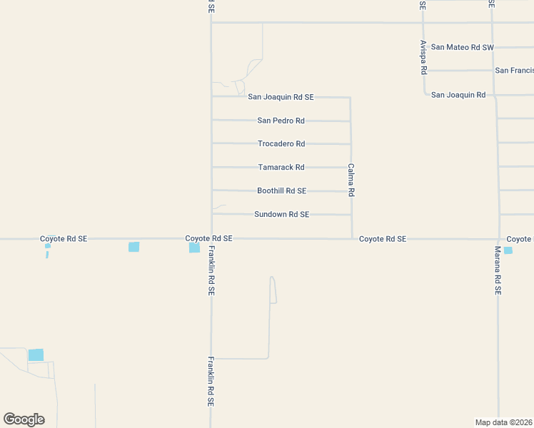 map of restaurants, bars, coffee shops, grocery stores, and more near Sundown Road Southeast in Deming