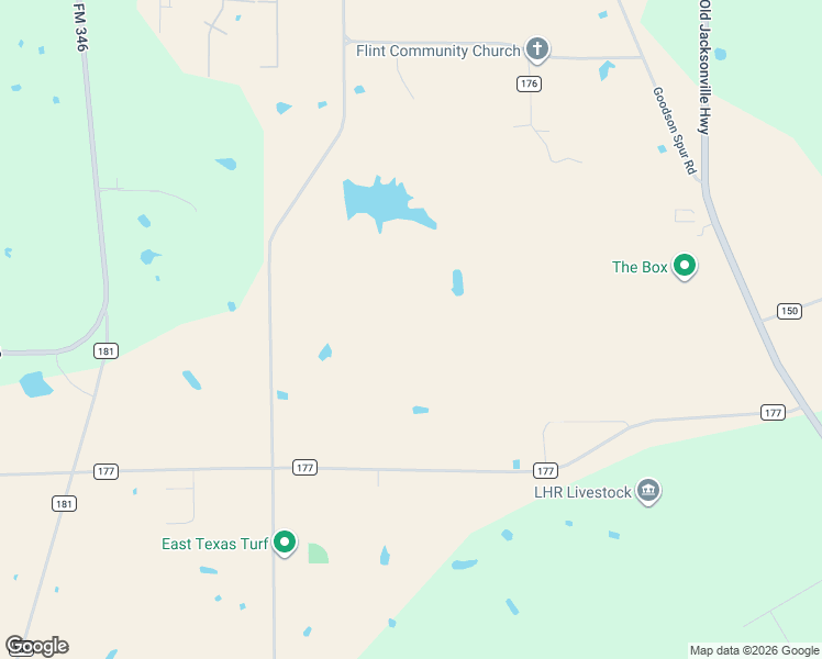 map of restaurants, bars, coffee shops, grocery stores, and more near 21027 County Road 173 in Bullard