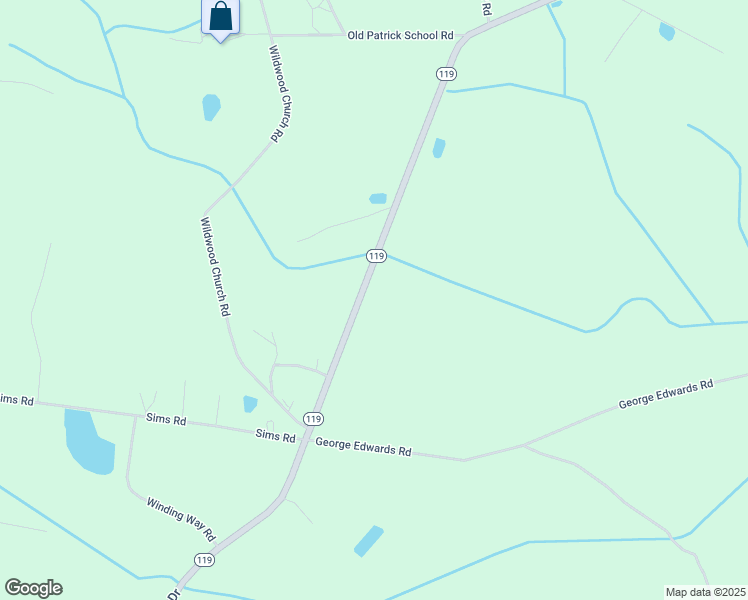 map of restaurants, bars, coffee shops, grocery stores, and more near 2922 Georgia 119 in Pembroke