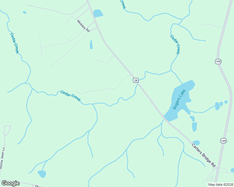 map of restaurants, bars, coffee shops, grocery stores, and more near Creek Ridge Road in Claxton