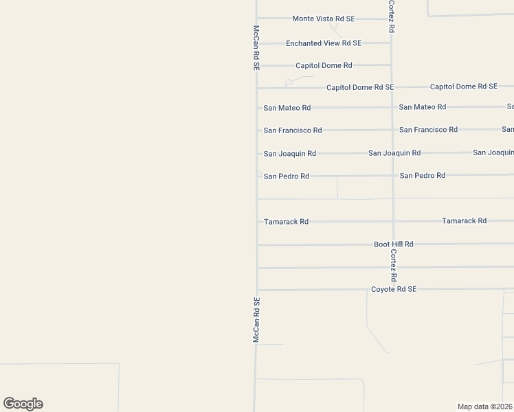 map of restaurants, bars, coffee shops, grocery stores, and more near 7764 McCan Road Southeast in Deming