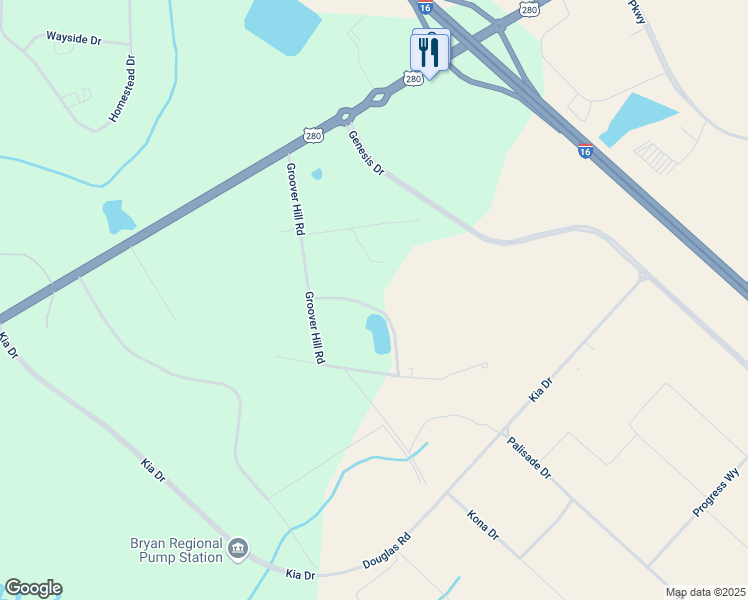 map of restaurants, bars, coffee shops, grocery stores, and more near 958 Groover Hill Road in Ellabell