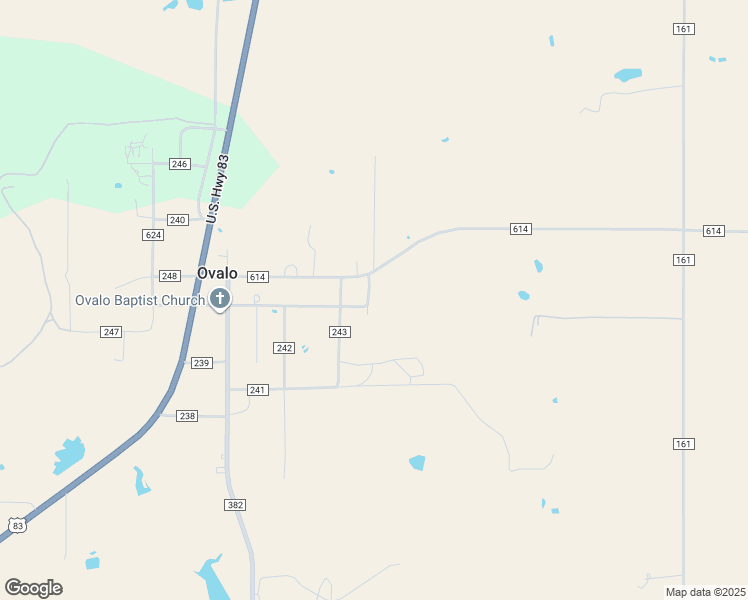map of restaurants, bars, coffee shops, grocery stores, and more near 141 County Road 245 in Ovalo