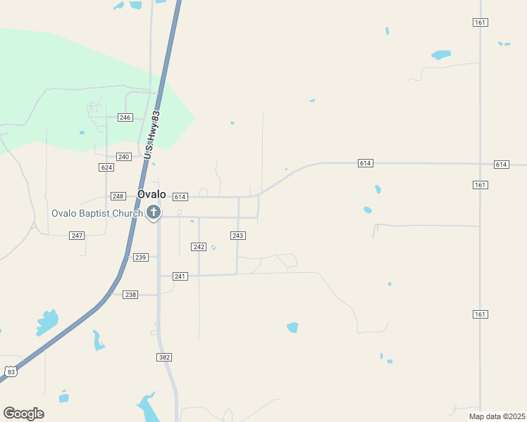 map of restaurants, bars, coffee shops, grocery stores, and more near 141 County Road 245 in Ovalo