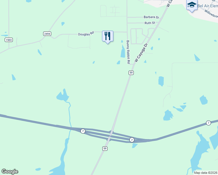 map of restaurants, bars, coffee shops, grocery stores, and more near 6068 Highway in Athens