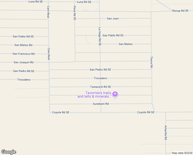 map of restaurants, bars, coffee shops, grocery stores, and more near Trocadero in Deming