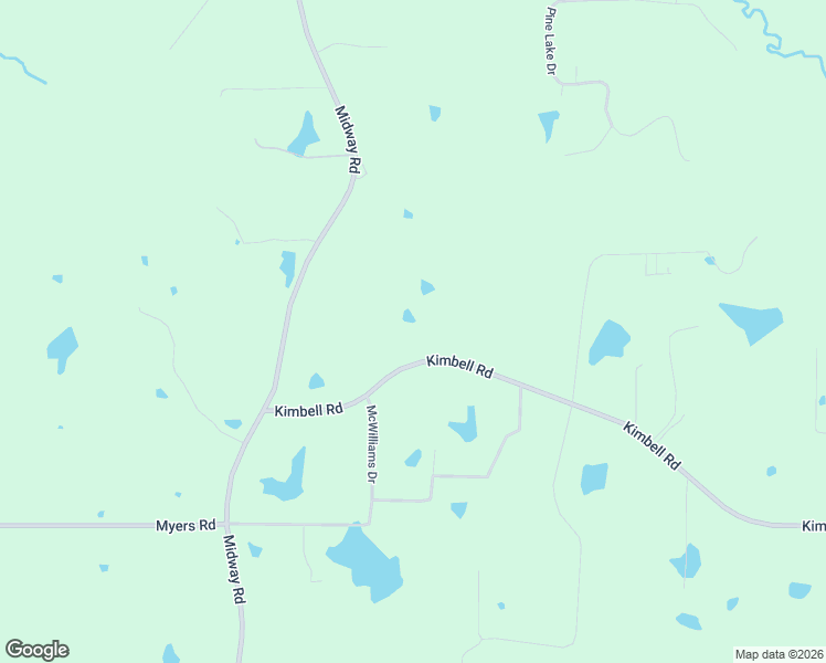 map of restaurants, bars, coffee shops, grocery stores, and more near 1380 Kimbell Road in Terry