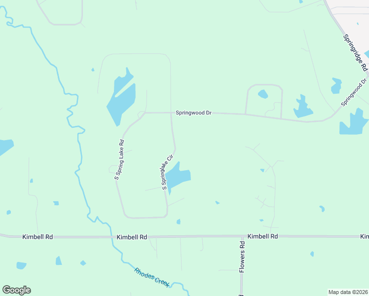 map of restaurants, bars, coffee shops, grocery stores, and more near 606 South Springlake Circle in Terry