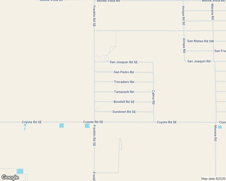 map of restaurants, bars, coffee shops, grocery stores, and more near 16129-16139 Tamarack Road in Deming