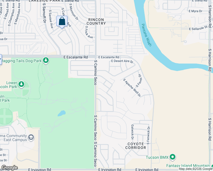 map of restaurants, bars, coffee shops, grocery stores, and more near 8781 East Squaw Peak Drive in Tucson