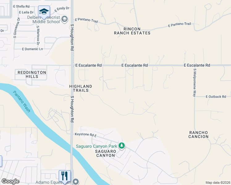 map of restaurants, bars, coffee shops, grocery stores, and more near 4200 South Avenue Los Reyes in Tucson