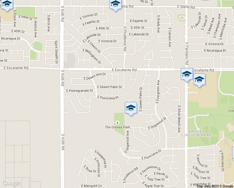 map of restaurants, bars, coffee shops, grocery stores, and more near 4006 South Lone Palm Drive in Tucson