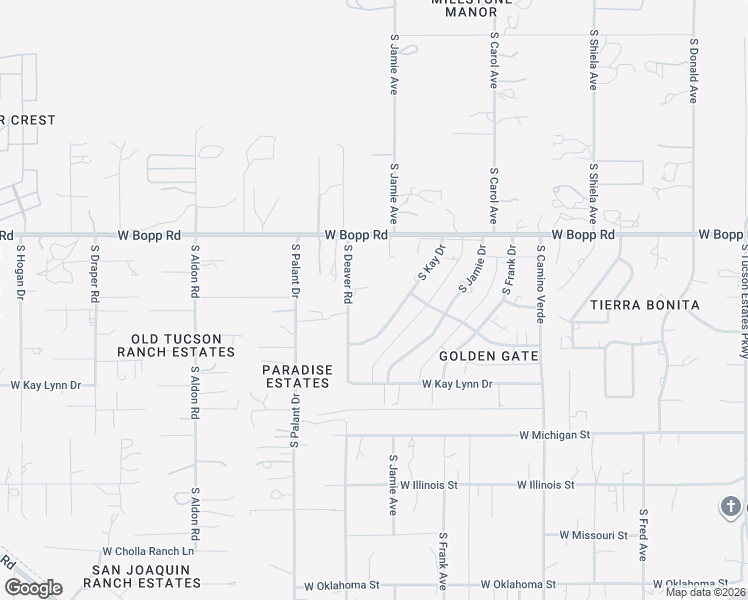 map of restaurants, bars, coffee shops, grocery stores, and more near 6945 West Mat Drive in Tucson