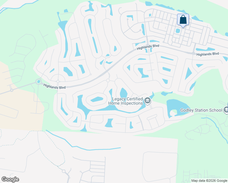 map of restaurants, bars, coffee shops, grocery stores, and more near 190 Greyfield Circle in Pooler