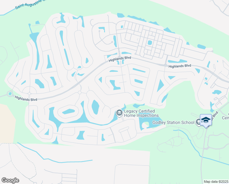 map of restaurants, bars, coffee shops, grocery stores, and more near 183 Willow Point Circle in Pooler