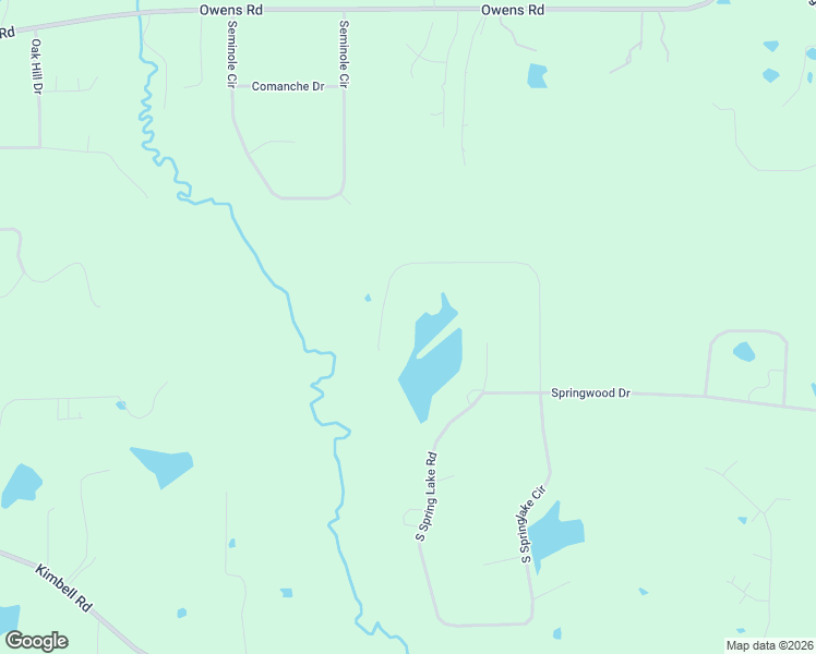 map of restaurants, bars, coffee shops, grocery stores, and more near 561 North Springlake Circle in Terry