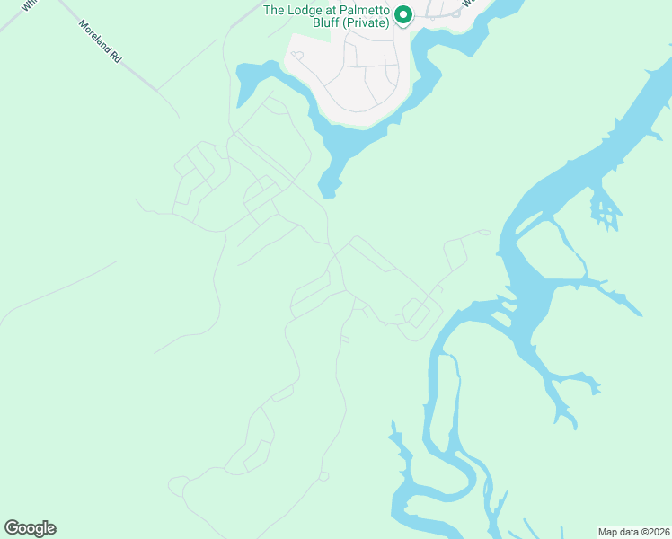 map of restaurants, bars, coffee shops, grocery stores, and more near 602 Old Moreland Road in Bluffton