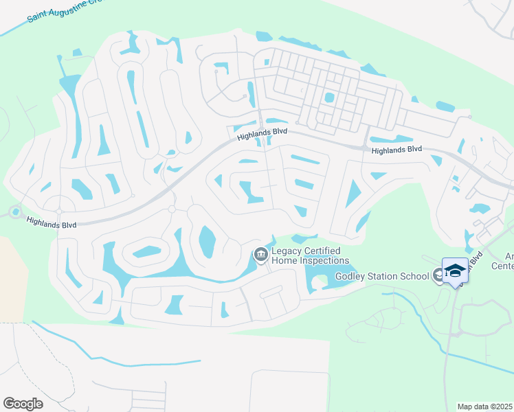map of restaurants, bars, coffee shops, grocery stores, and more near 183 Willow Point Circle in Pooler
