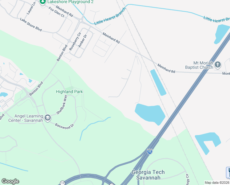 map of restaurants, bars, coffee shops, grocery stores, and more near 617 Meinhard Road in Port Wentworth