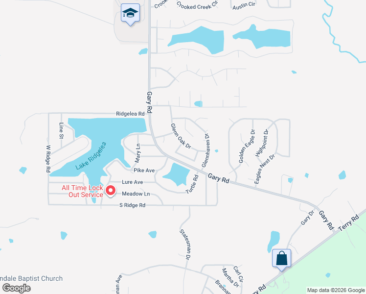 map of restaurants, bars, coffee shops, grocery stores, and more near 4275 Glennoak Circle in Jackson