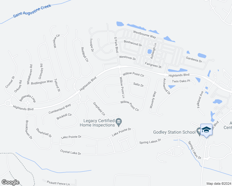 map of restaurants, bars, coffee shops, grocery stores, and more near 7 Chenoa Court in Pooler