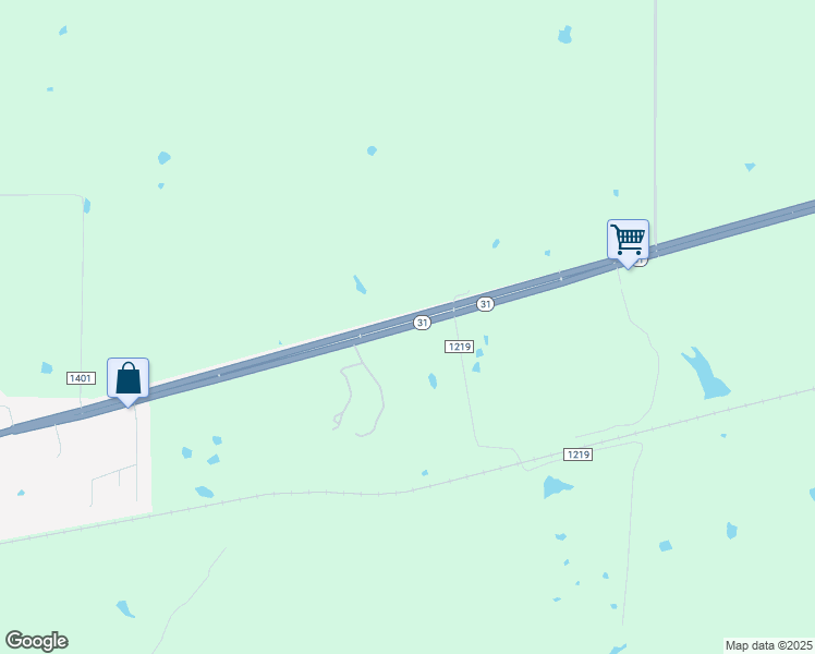 map of restaurants, bars, coffee shops, grocery stores, and more near 5752 County Road 1219 in Malakoff