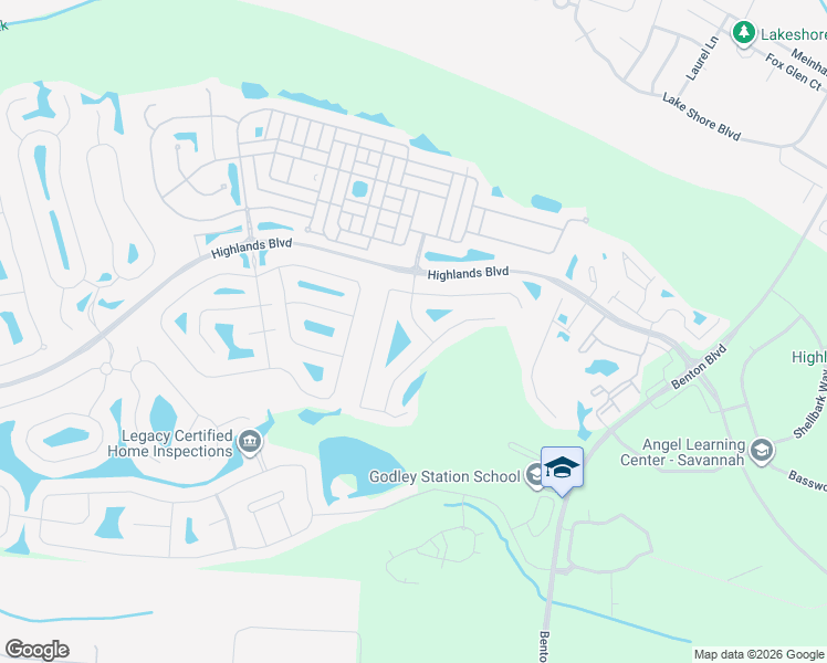 map of restaurants, bars, coffee shops, grocery stores, and more near 5 Twin Oaks Place in Pooler