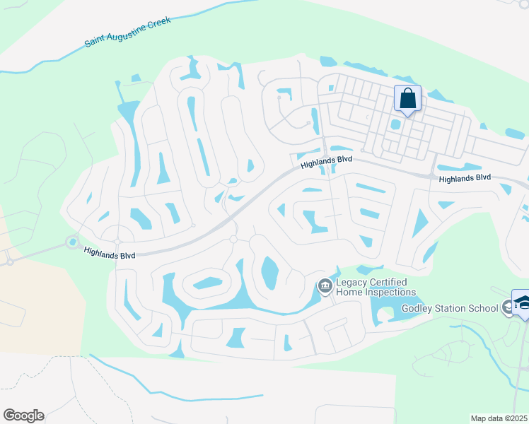 map of restaurants, bars, coffee shops, grocery stores, and more near 142 Willow Point Circle in Pooler
