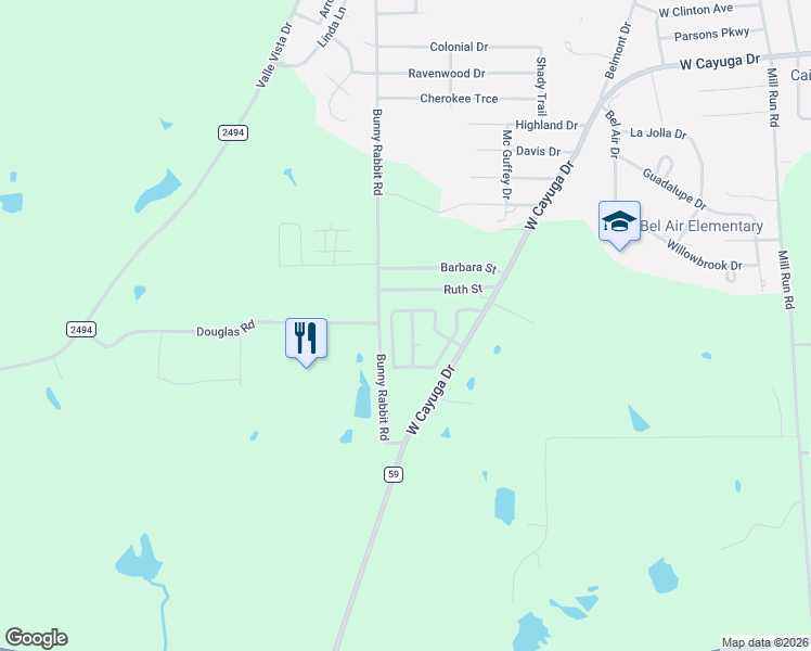 map of restaurants, bars, coffee shops, grocery stores, and more near 724 Southwood Drive in Athens