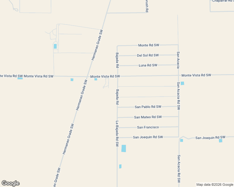 map of restaurants, bars, coffee shops, grocery stores, and more near 7150 Bajada Road Southwest in Deming