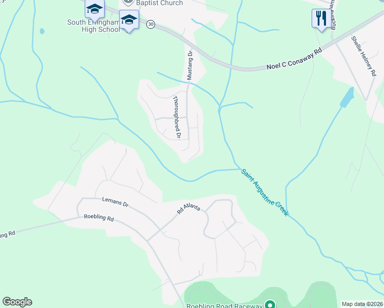 map of restaurants, bars, coffee shops, grocery stores, and more near 116 Clydesdale Court in Guyton