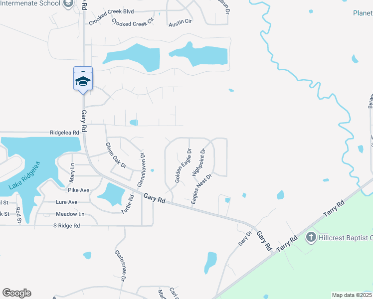 map of restaurants, bars, coffee shops, grocery stores, and more near 504 Golden Eagle Drive in Byram