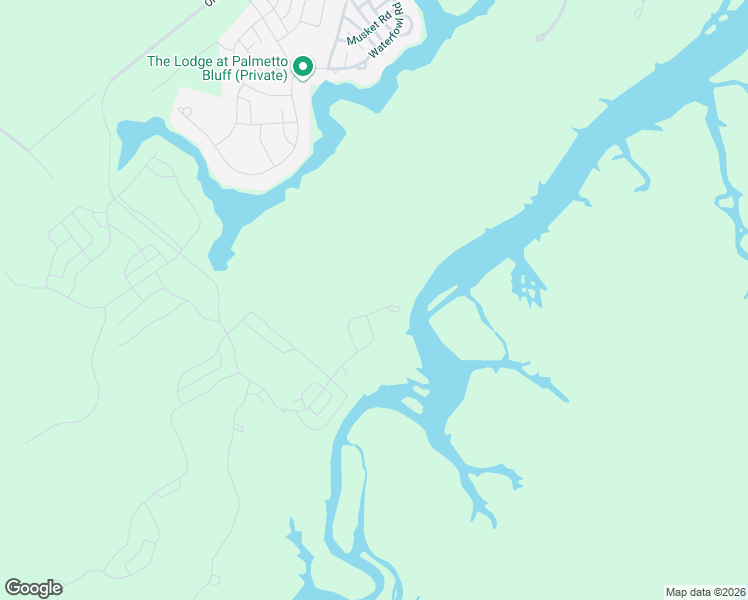 map of restaurants, bars, coffee shops, grocery stores, and more near 450 Old Landing Road in Bluffton