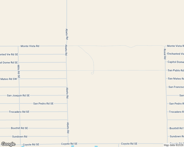map of restaurants, bars, coffee shops, grocery stores, and more near Abeto Road in Deming