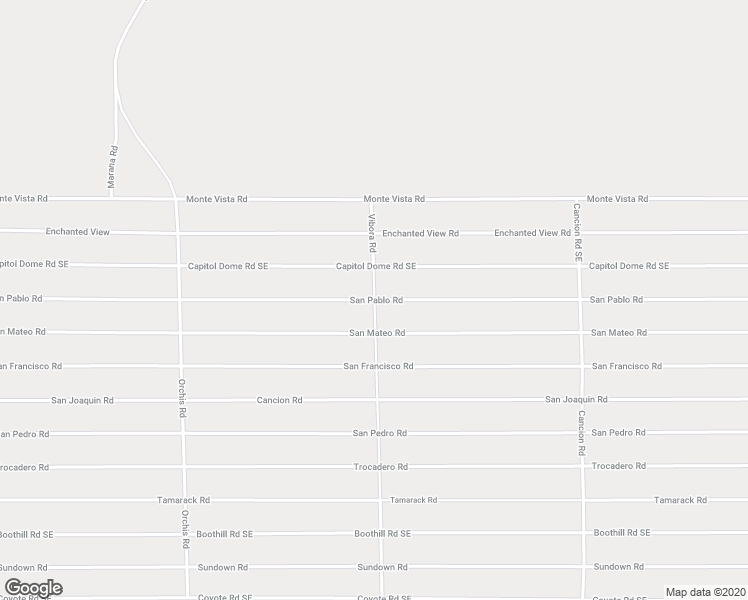 map of restaurants, bars, coffee shops, grocery stores, and more near San Pablo Road in Deming