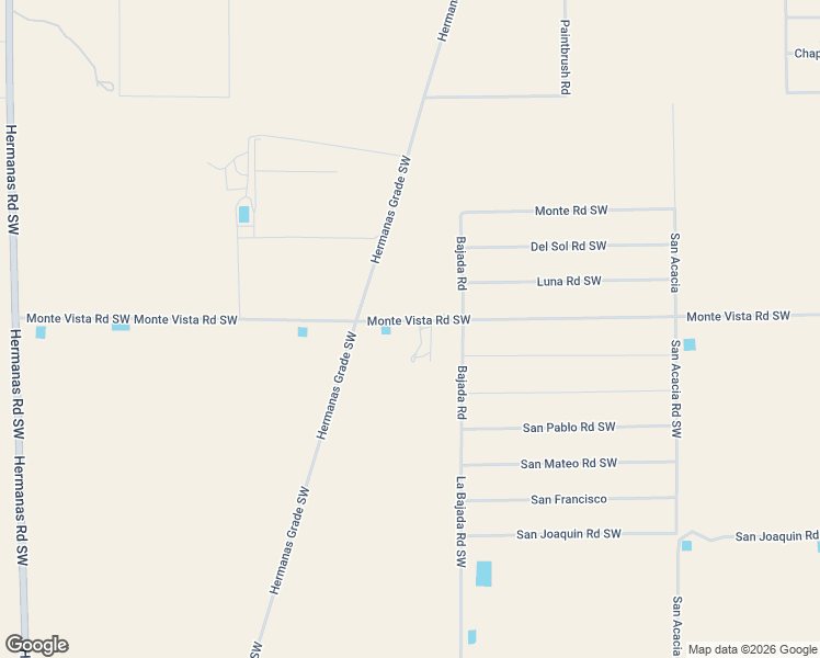 map of restaurants, bars, coffee shops, grocery stores, and more near 3120 Monte Vista Road Southwest in Deming