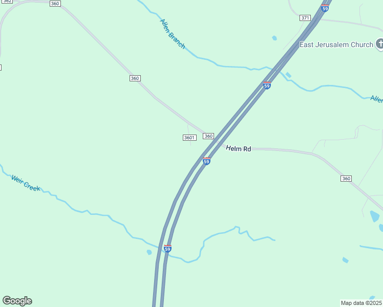 map of restaurants, bars, coffee shops, grocery stores, and more near County Road 3601 in Enterprise
