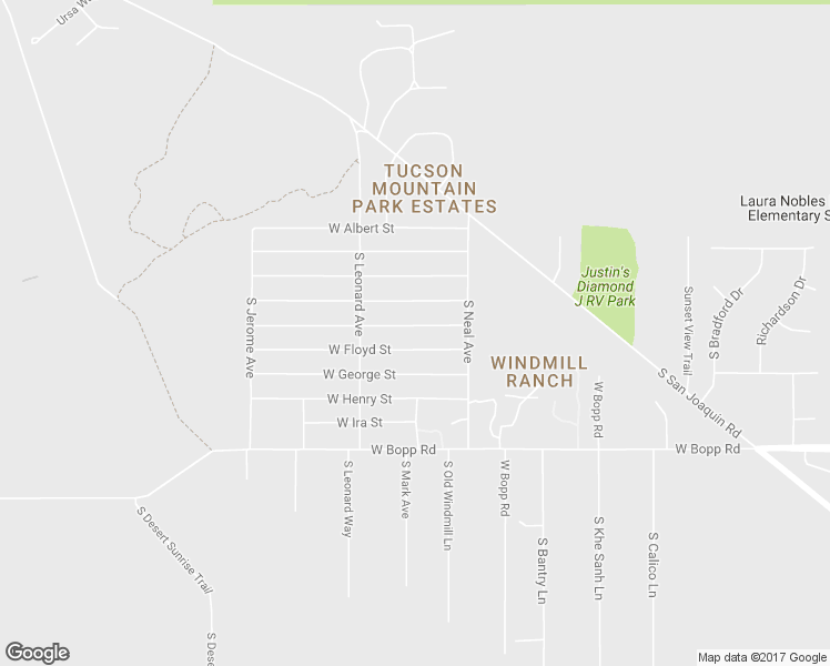 map of restaurants, bars, coffee shops, grocery stores, and more near 9101 West Edmond Street in Tucson