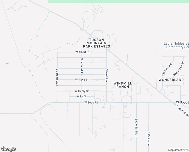 map of restaurants, bars, coffee shops, grocery stores, and more near 9101 West Edmond Street in Tucson