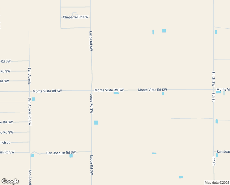 map of restaurants, bars, coffee shops, grocery stores, and more near 1800 Monte Vista Road Southwest in Deming