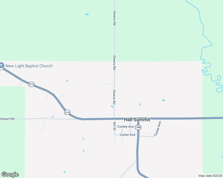 map of restaurants, bars, coffee shops, grocery stores, and more near Owens Road in Hall Summit