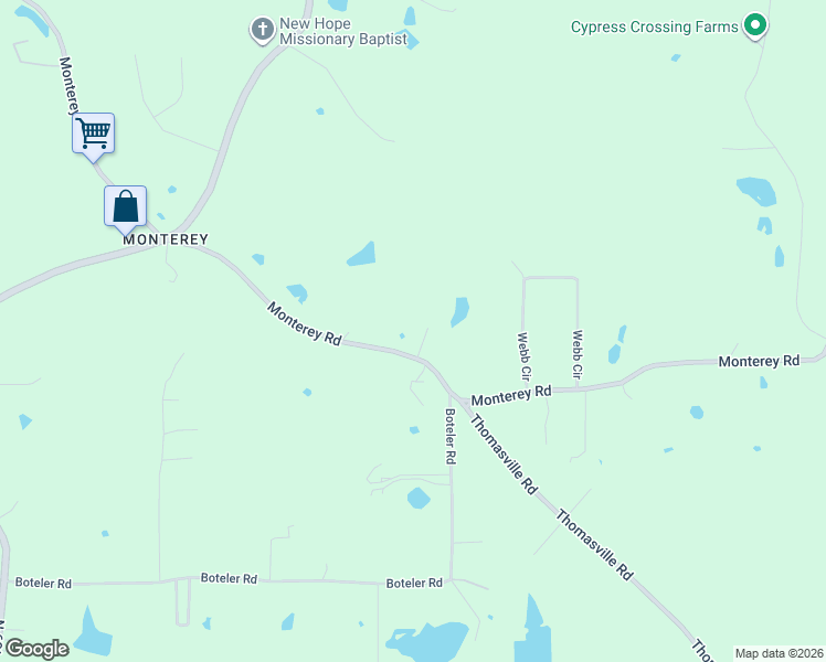 map of restaurants, bars, coffee shops, grocery stores, and more near 1437 Monterey Road in Florence