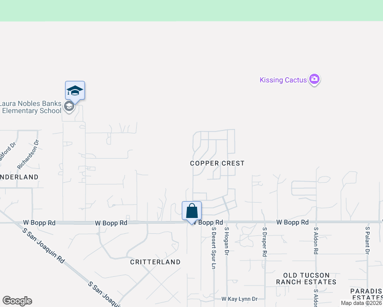 map of restaurants, bars, coffee shops, grocery stores, and more near 3356 South White Gold Avenue in Tucson