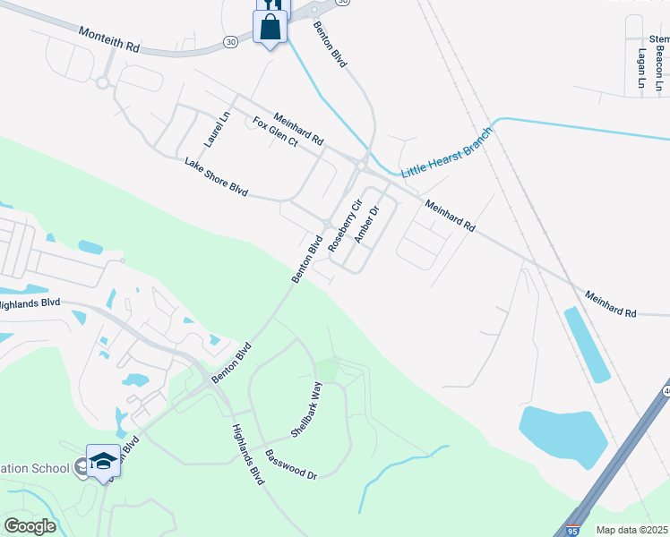 map of restaurants, bars, coffee shops, grocery stores, and more near 58 Roseberry Circle in Port Wentworth